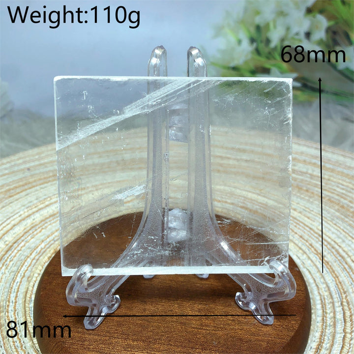 Clear Selenite Slice