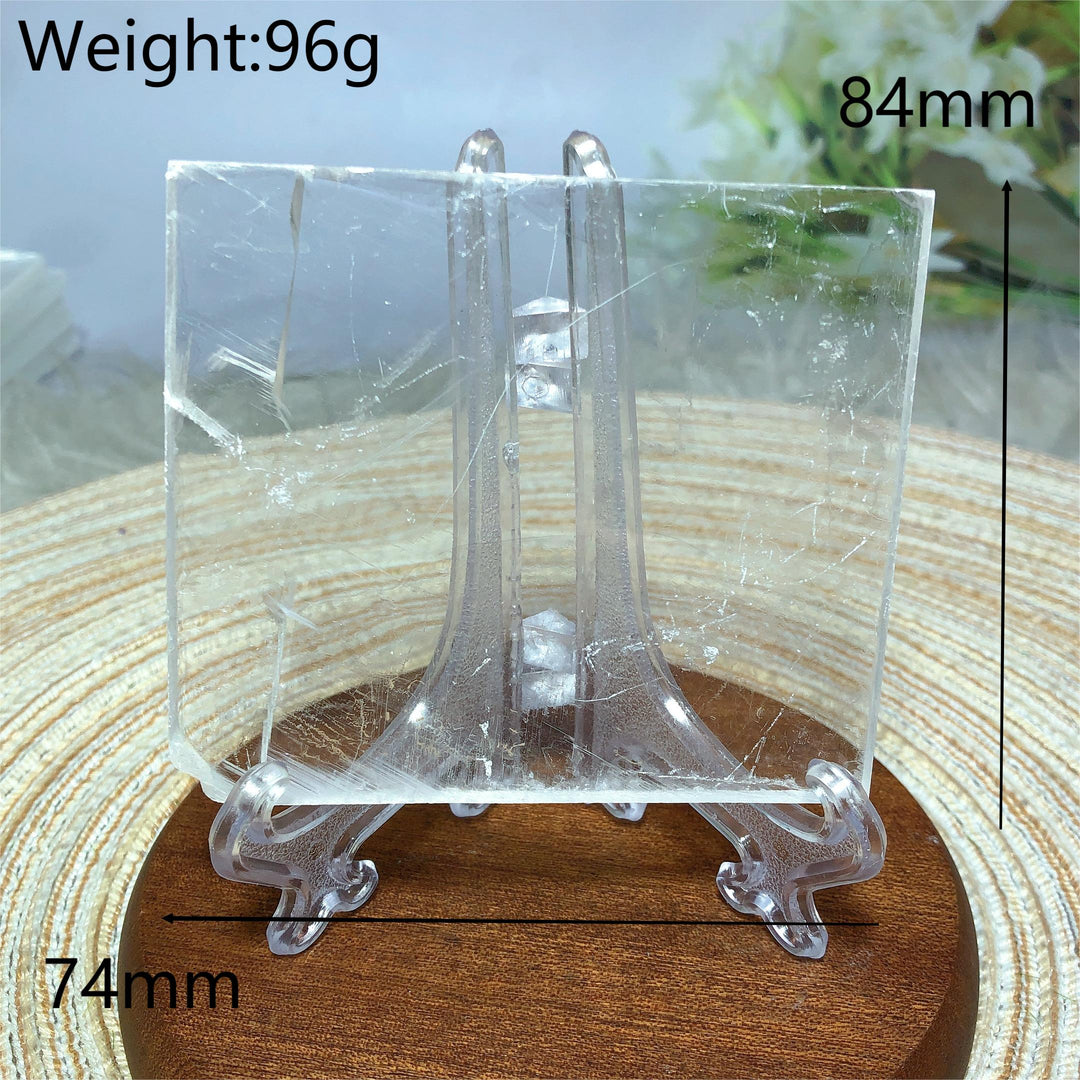 Clear Selenite Slice