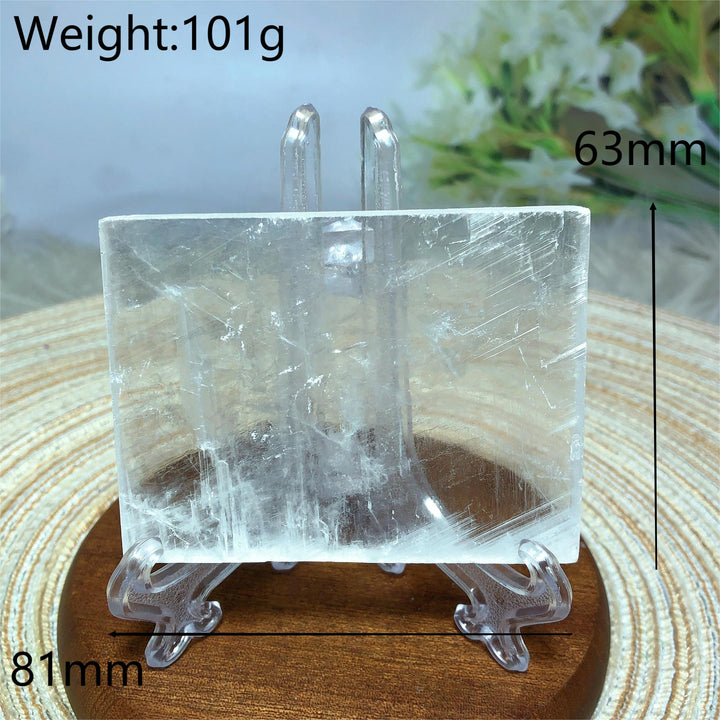 Clear Selenite Slice