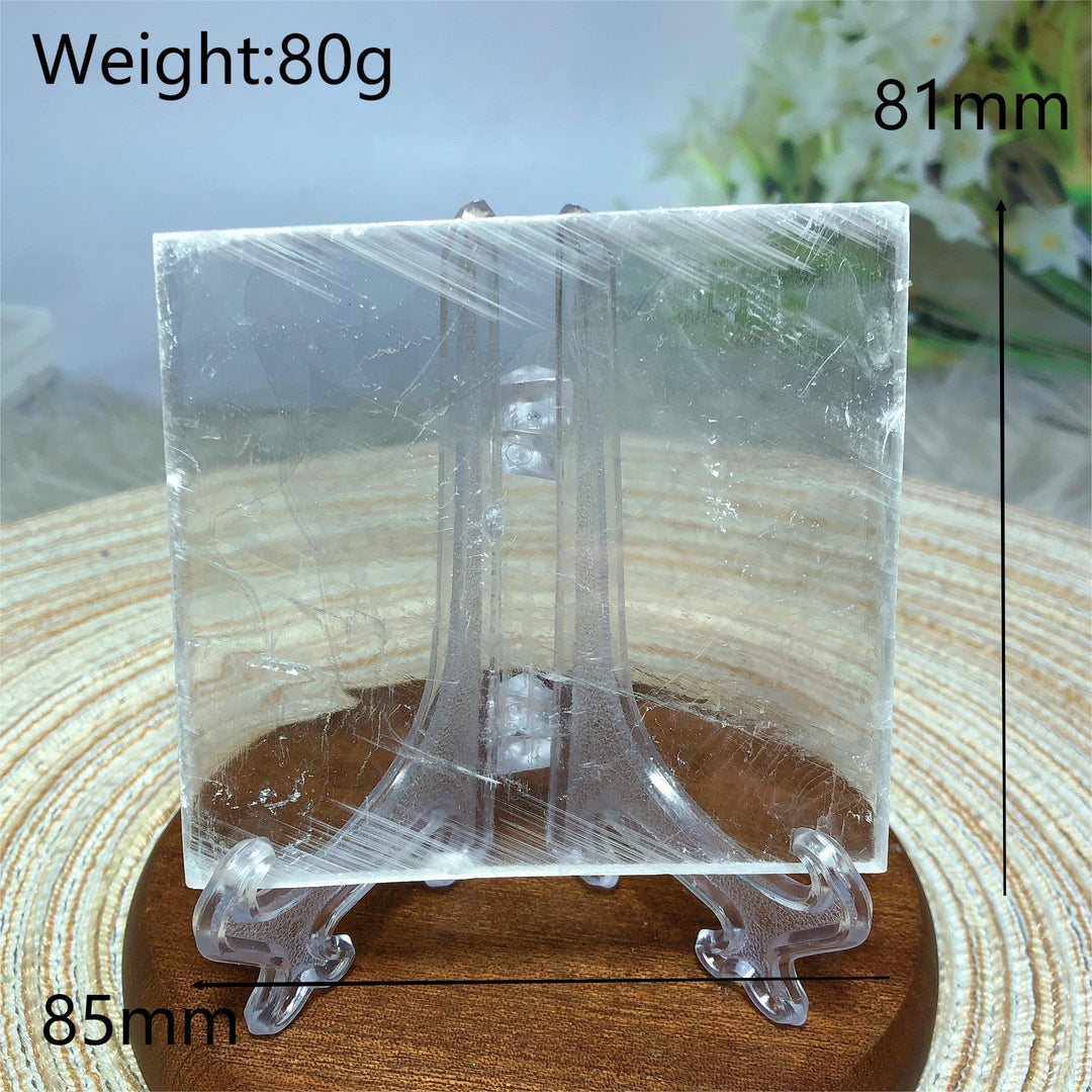 Clear Selenite Slice