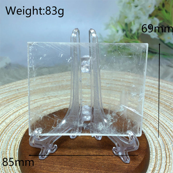 Clear Selenite Slice