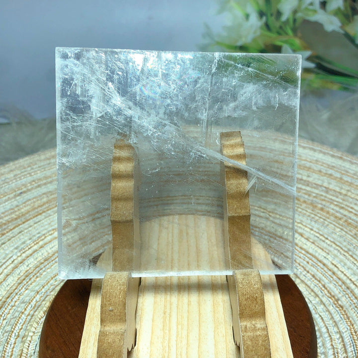 Clear Selenite Slice