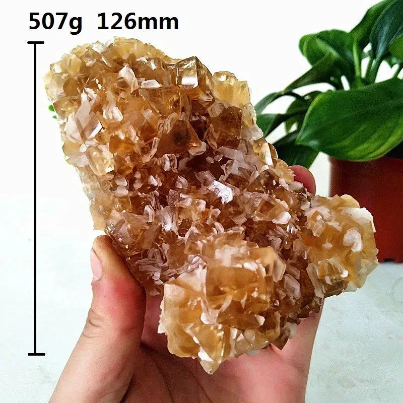 Clear Yellow Calcite Cluster