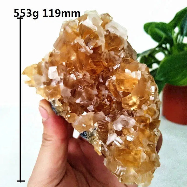 Clear Yellow Calcite Cluster