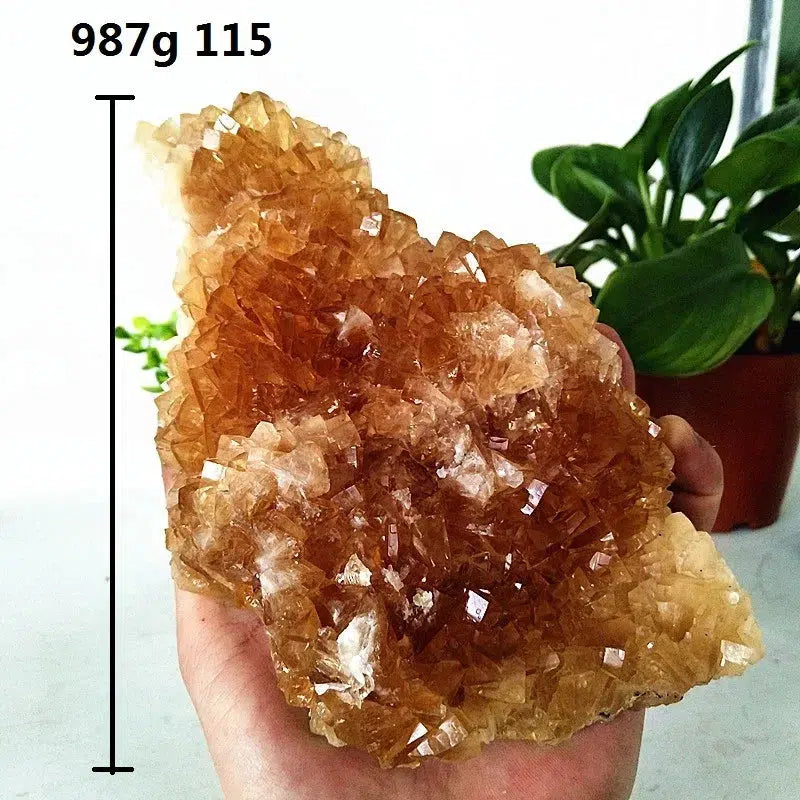 Clear Yellow Calcite Cluster