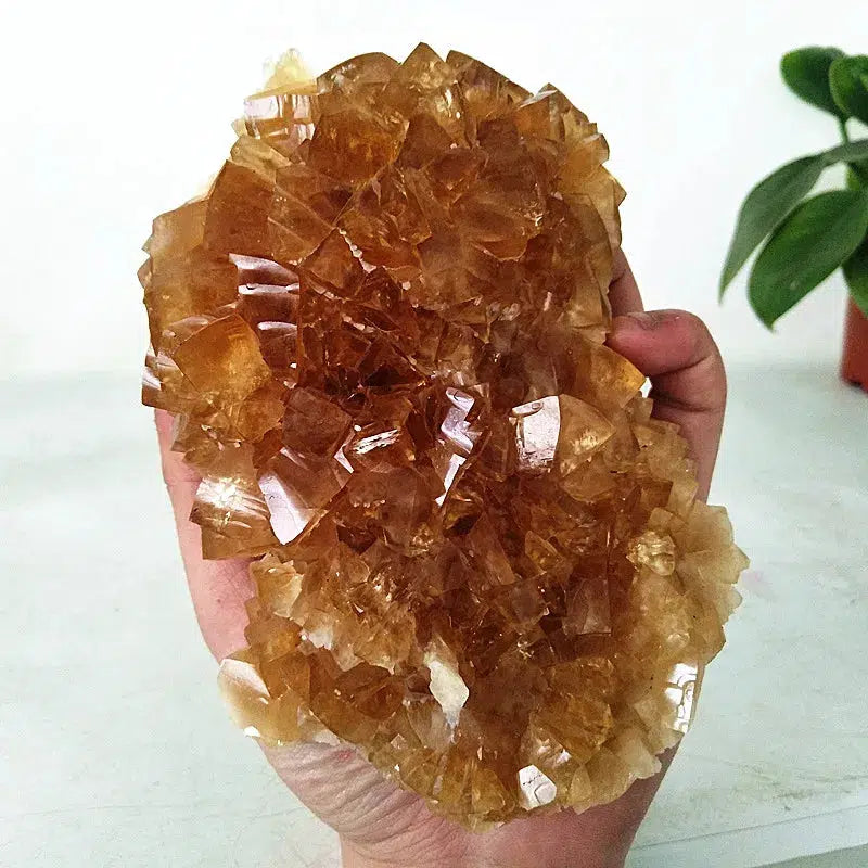 Clear Yellow Calcite Cluster