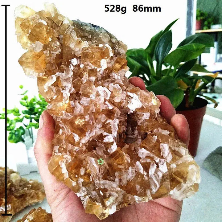 Clear Yellow Calcite Cluster