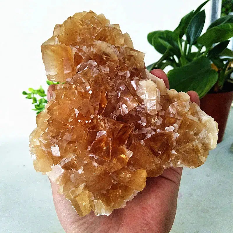 Clear Yellow Calcite Cluster