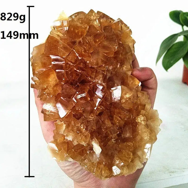 Clear Yellow Calcite Cluster