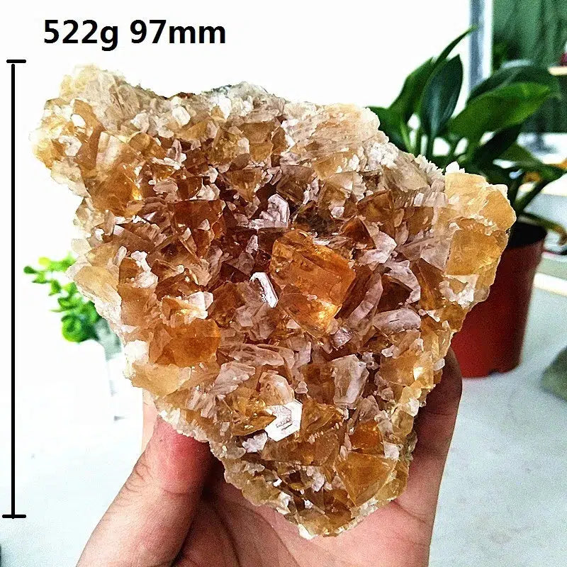 Clear Yellow Calcite Cluster