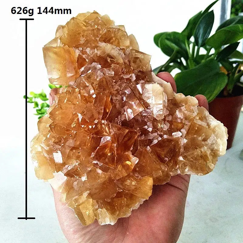 Clear Yellow Calcite Cluster