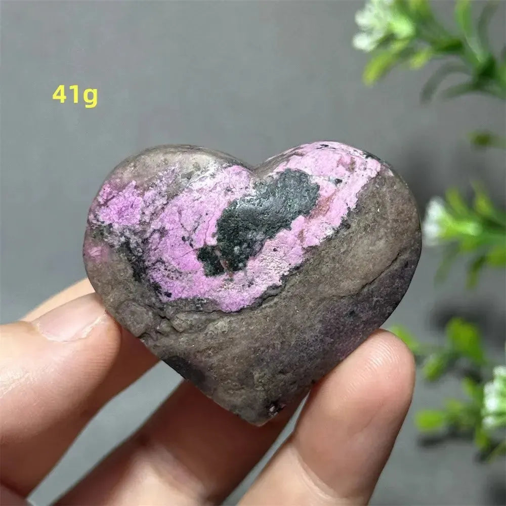 Cobalt Calcite Crystal Heart-Hearts-Crystal Destiny-Colbalt Calcite-18 41g-Crystal Destiny