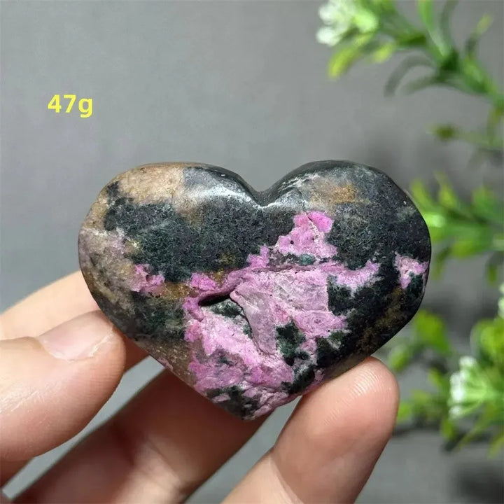 Cobalt Calcite Crystal Heart-Hearts-Crystal Destiny-Colbalt Calcite-25 47g-Crystal Destiny