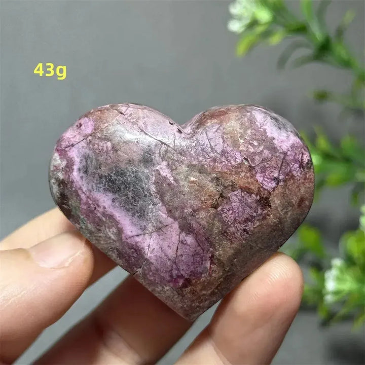 Cobalt Calcite Crystal Heart-Hearts-Crystal Destiny-Colbalt Calcite-26 43g-Crystal Destiny