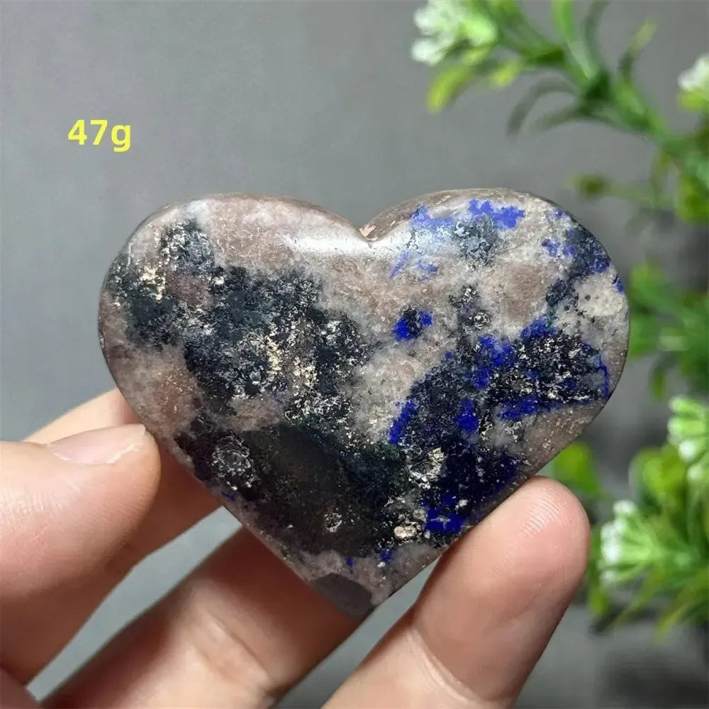 Cobalt Calcite Crystal Heart-Hearts-Crystal Destiny-Colbalt Calcite-31 47g-Crystal Destiny