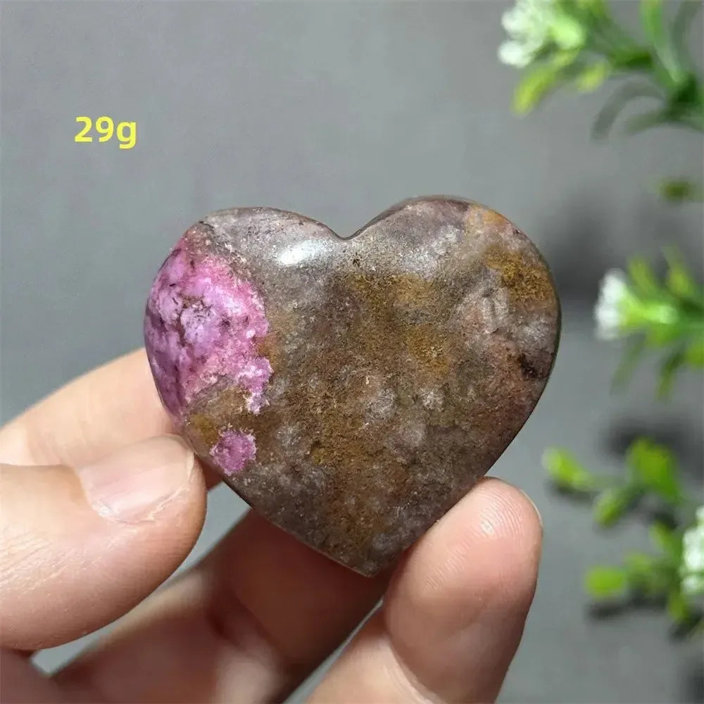 Cobalt Calcite Crystal Heart-Hearts-Crystal Destiny-Colbalt Calcite-32 29g-Crystal Destiny