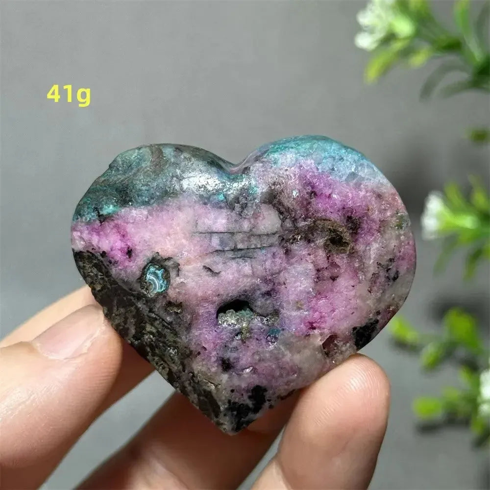 Cobalt Calcite Crystal Heart-Hearts-Crystal Destiny-Colbalt Calcite-8 41g-Crystal Destiny