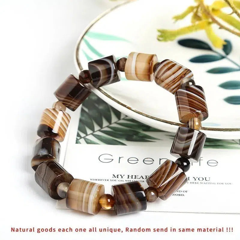 "Coffee" Lace Agate Bracelets in 9 Colors