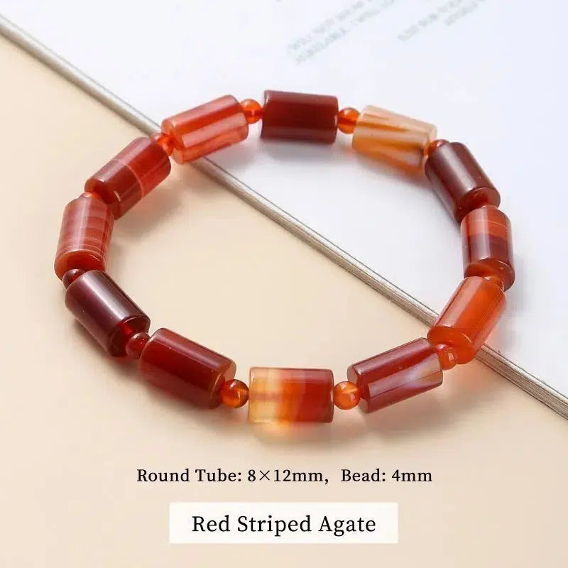 "Coffee" Lace Agate Bracelets in 9 Colors