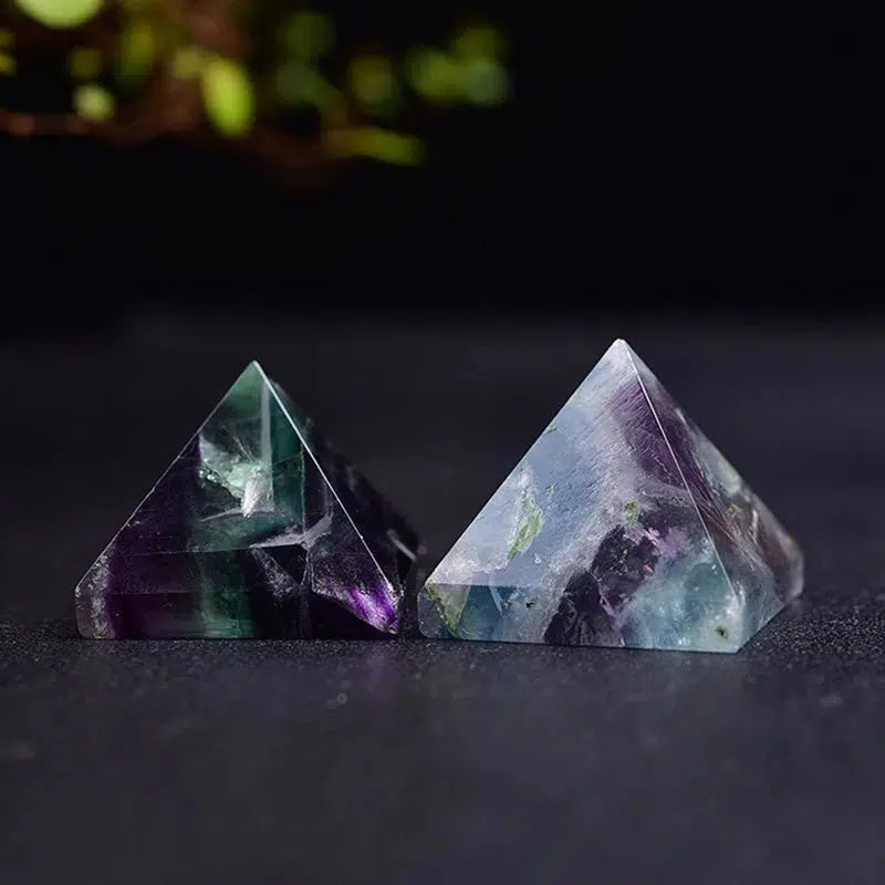 Colorful Fluorite Pyramid