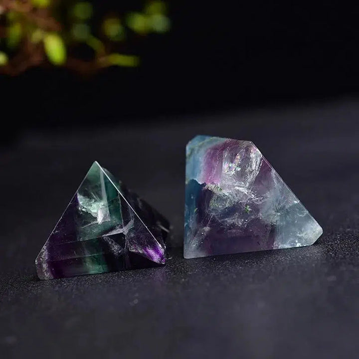 Colorful Fluorite Pyramid