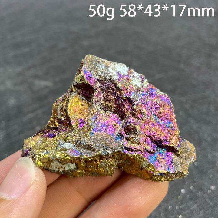 Colorful Pyrite Chalcopyrite Quartz Raw Specimen