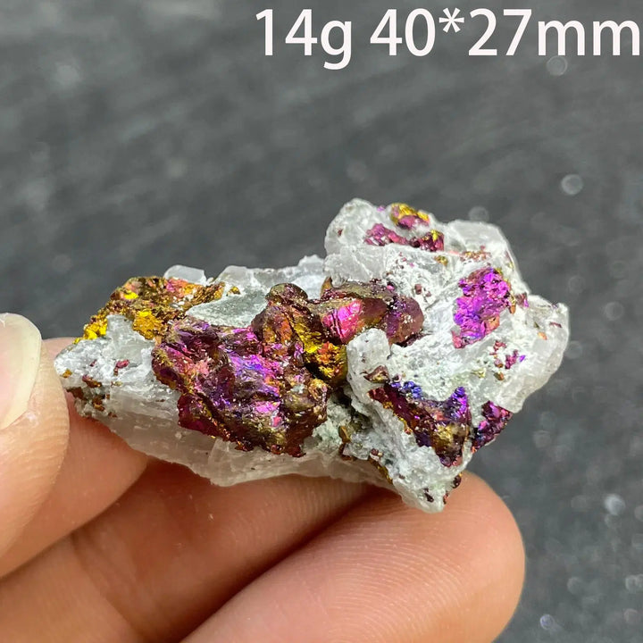 Colorful Pyrite Chalcopyrite Quartz Raw Specimen