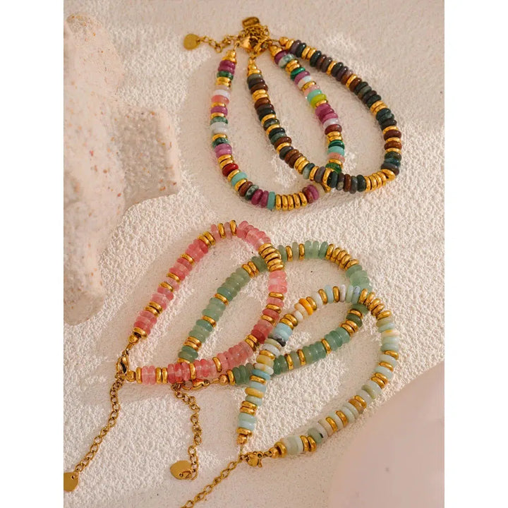 Colorful Stone Beads Bracelet