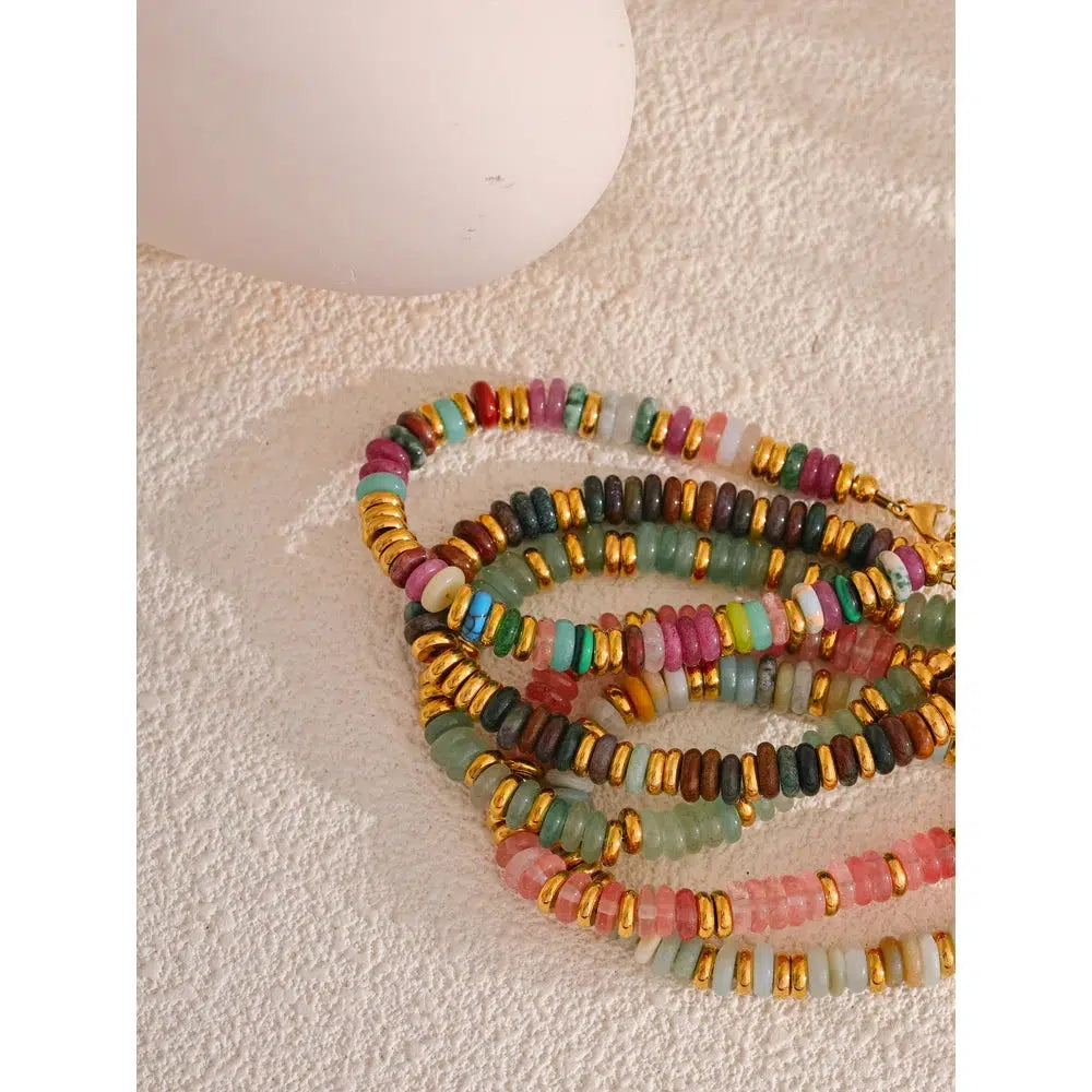 Colorful Stone Beads Bracelet