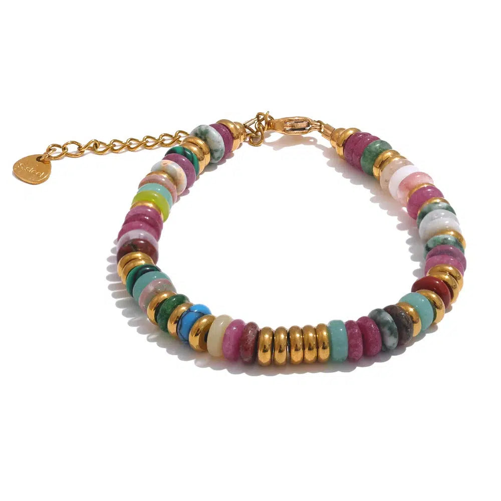 Colorful Stone Beads Bracelet