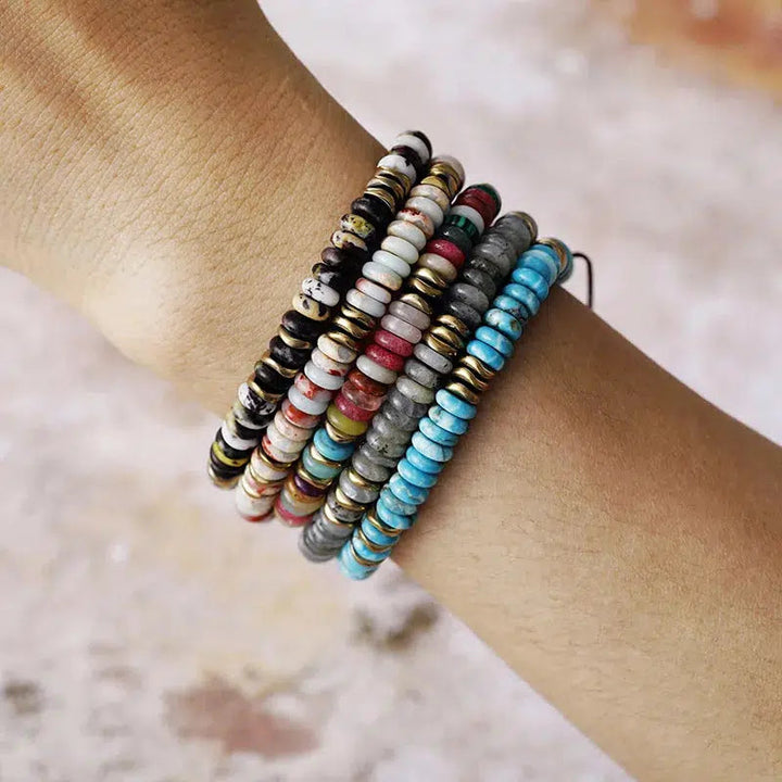 Colourful Jasper Bead Bracelet