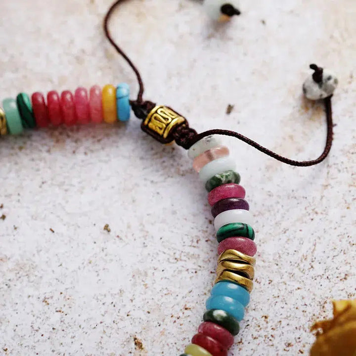 Colourful Jasper Bead Bracelet