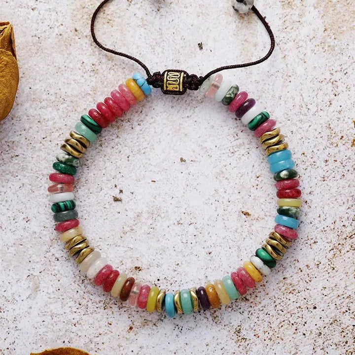 Colourful Jasper Bead Bracelet