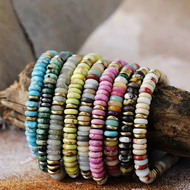 Colourful Jasper Bead Bracelet