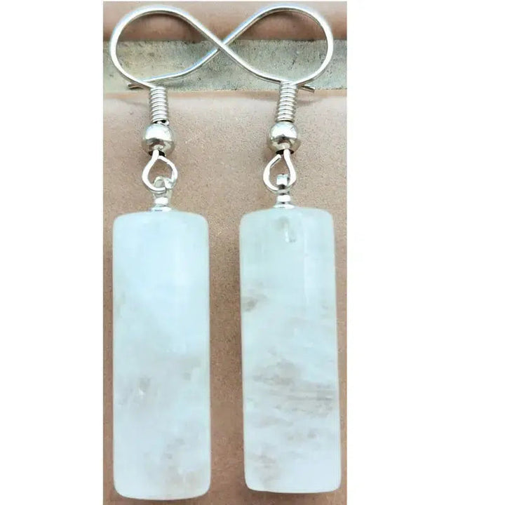 Column Crystal Dangle Earrings