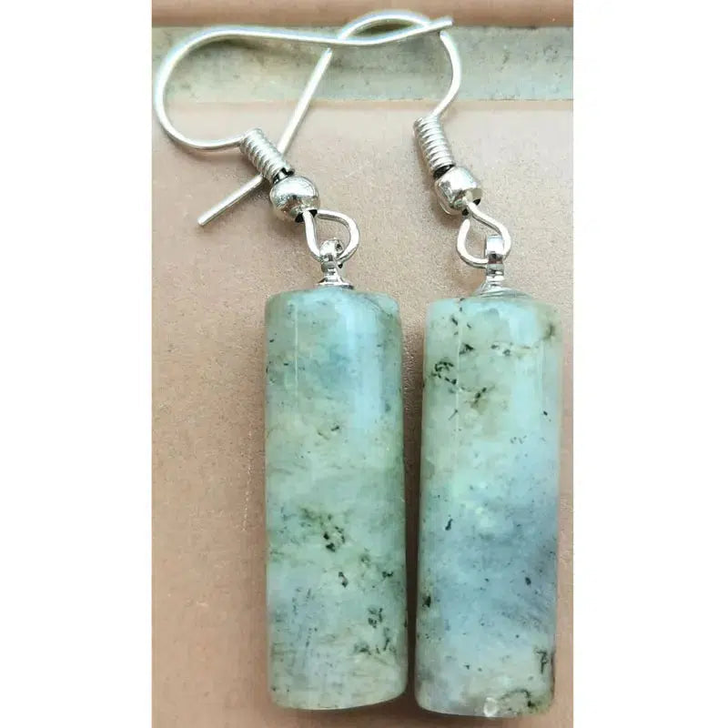 Column Crystal Dangle Earrings