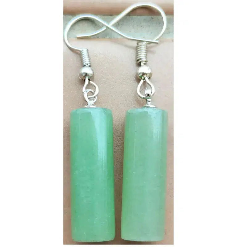 Column Crystal Dangle Earrings