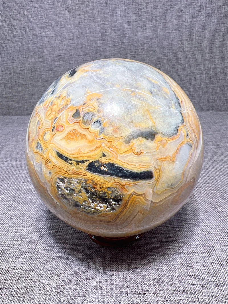 Crazy Lace Aagate Sphere