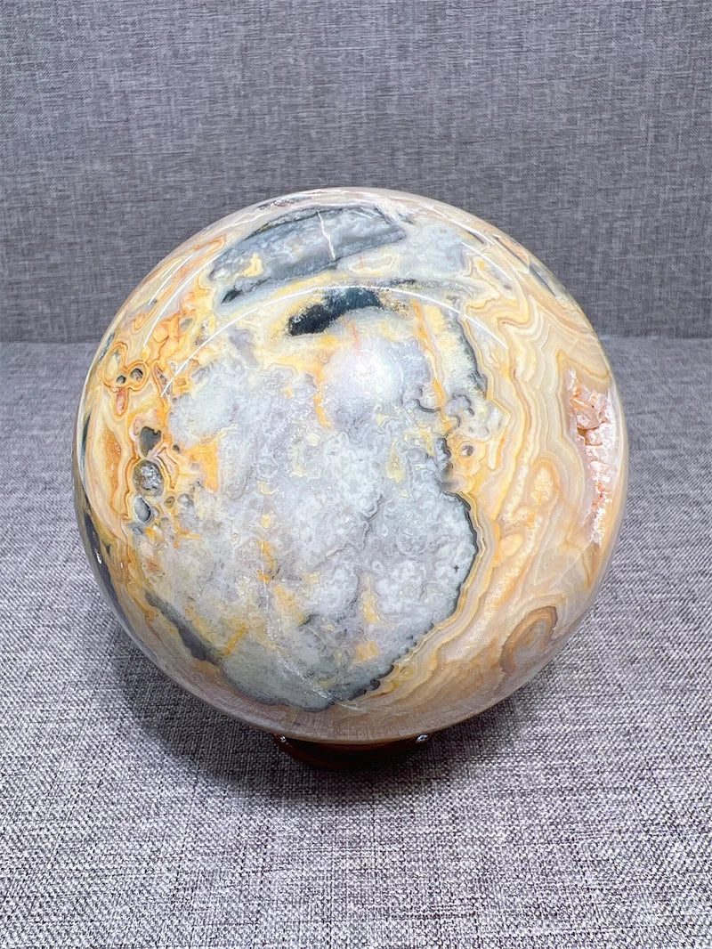 Crazy Lace Aagate Sphere