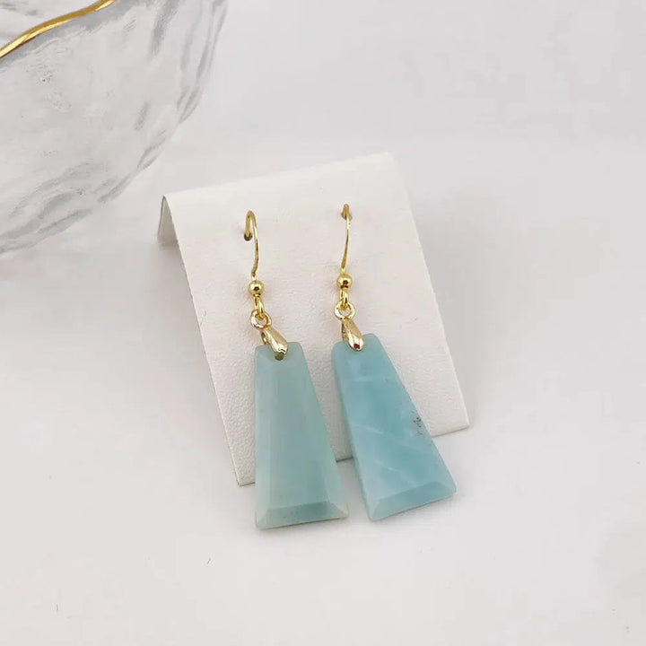 Crystal Earrings Rectangle Style