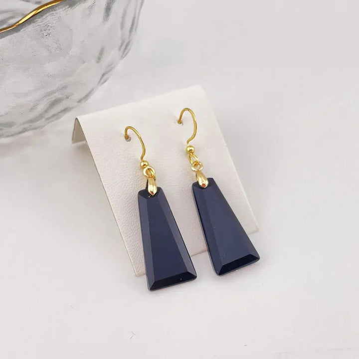 Crystal Earrings Rectangle Style