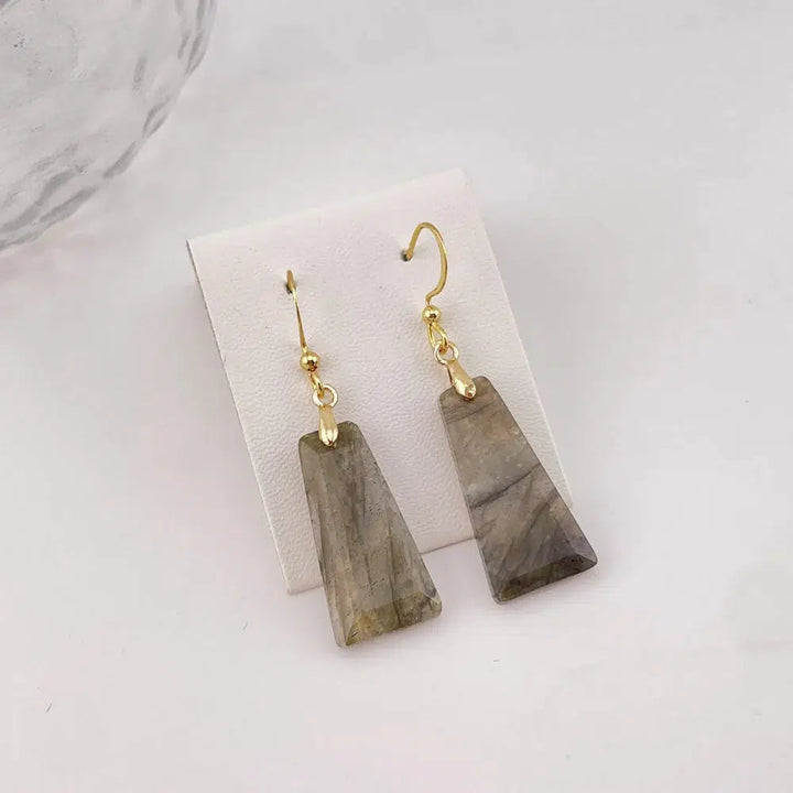 Crystal Earrings Rectangle Style