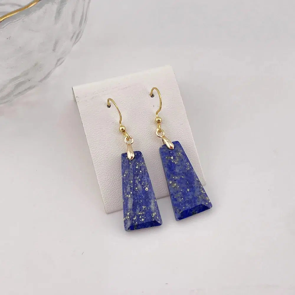 Crystal Earrings Rectangle Style