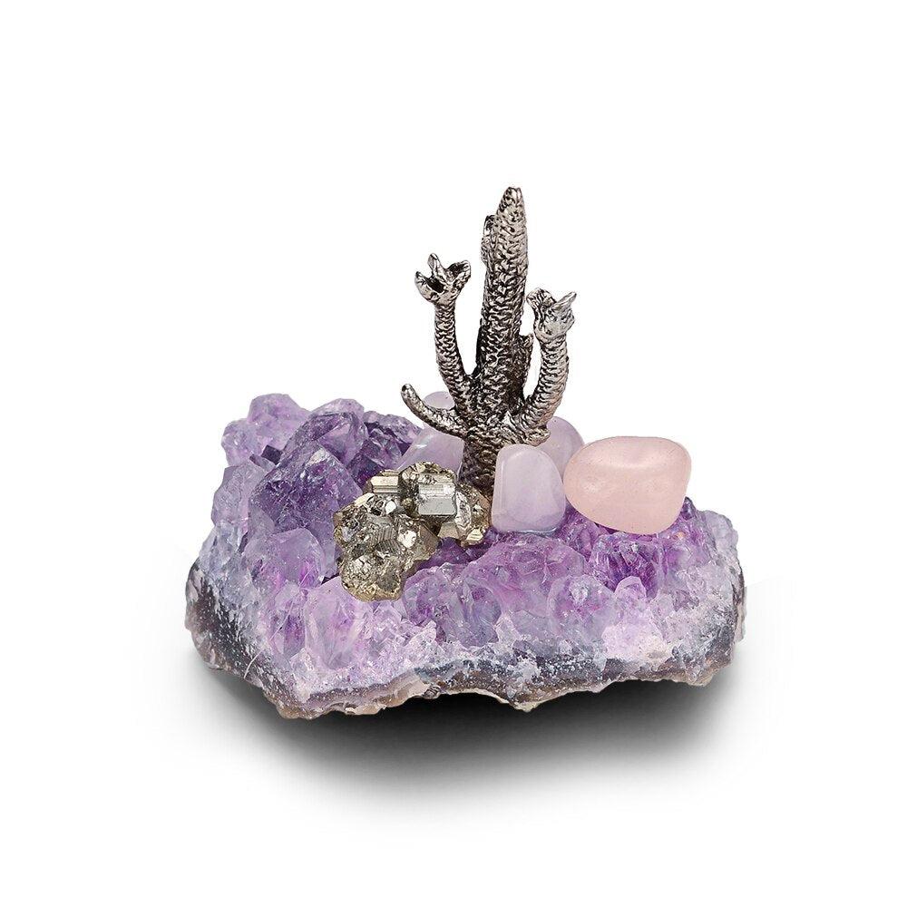 Crystal Miner Amethyst Base Table Decoration