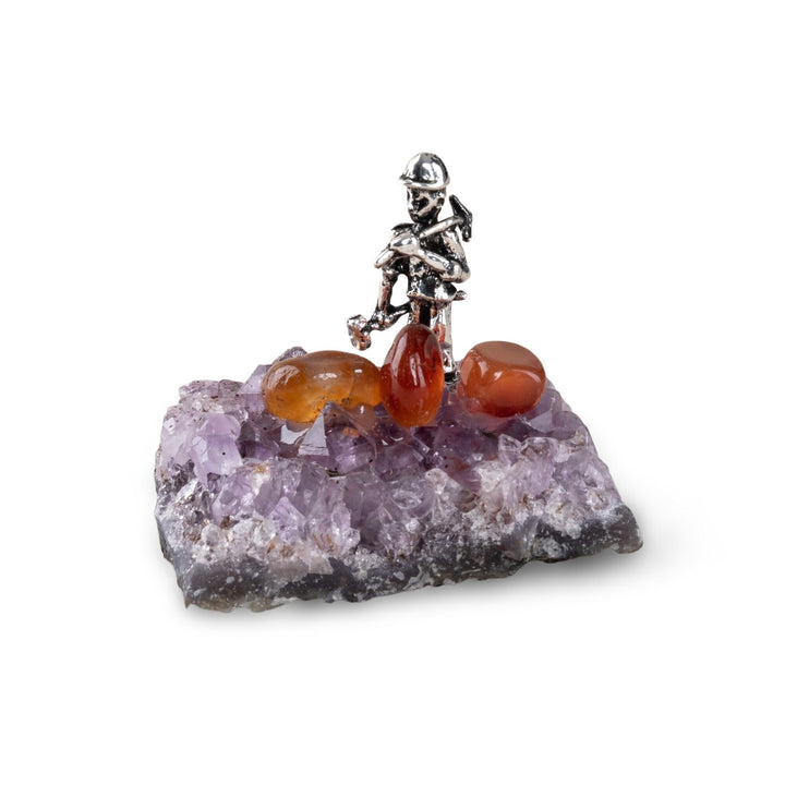 Crystal Miner Amethyst Base Table Decoration