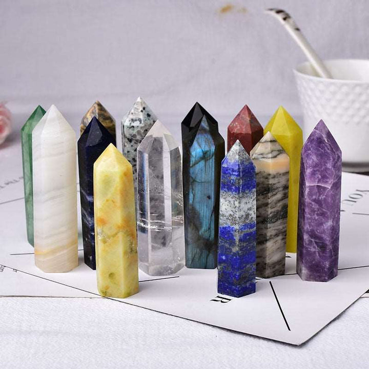 Crystal Towers in 36 Different Crystals 70 - 80mm