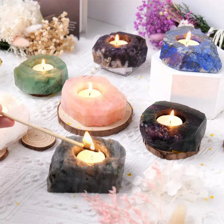 Crystals Candle Holders