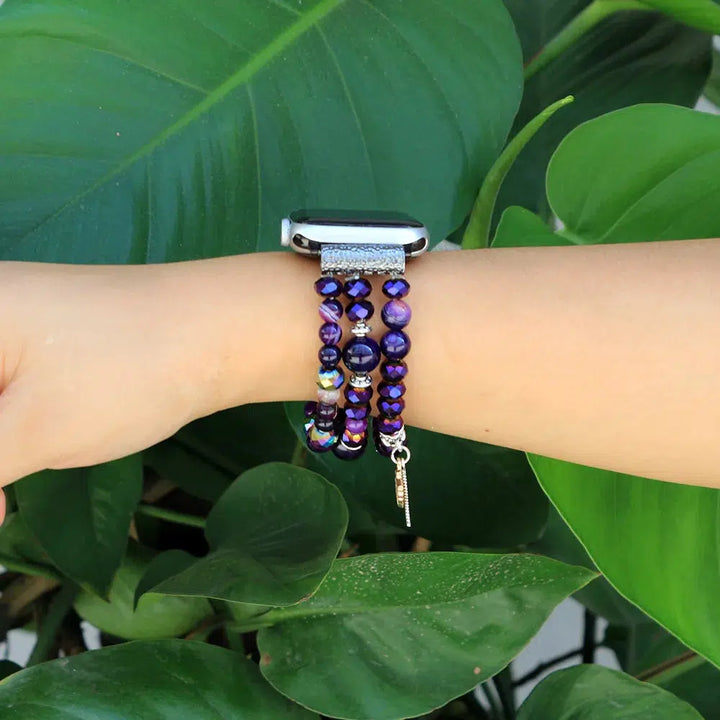 Crystals With A Charm Apple IWatch Band In 3 Materials