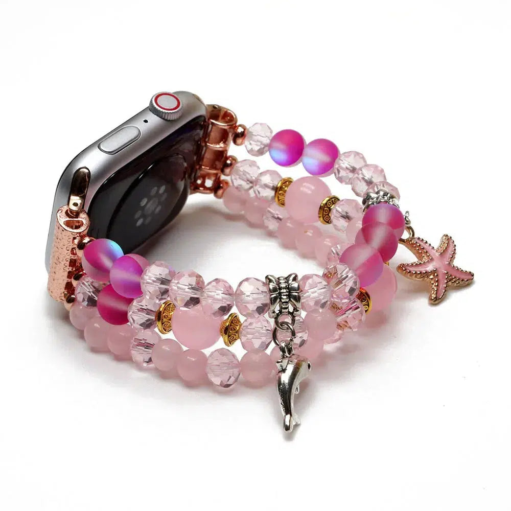 Crystals With A Charm Apple IWatch Band In 3 Materials