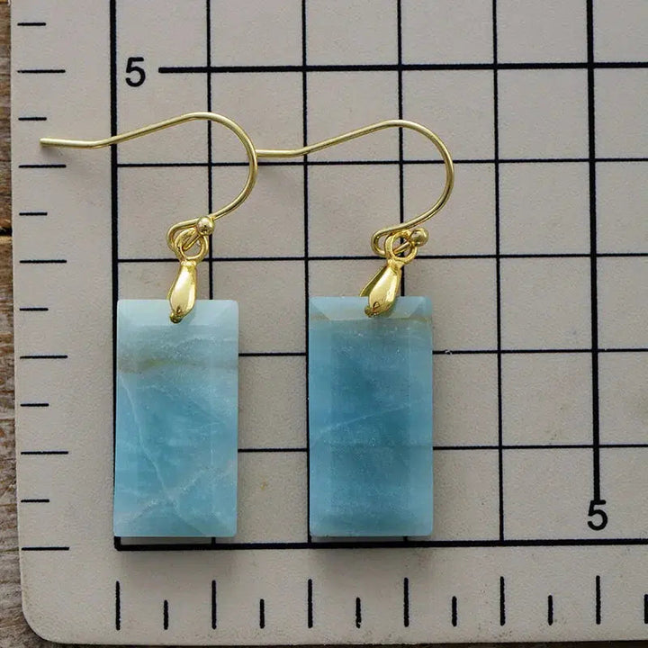 Dangle Drop Crystal Earrings in 3 Materials